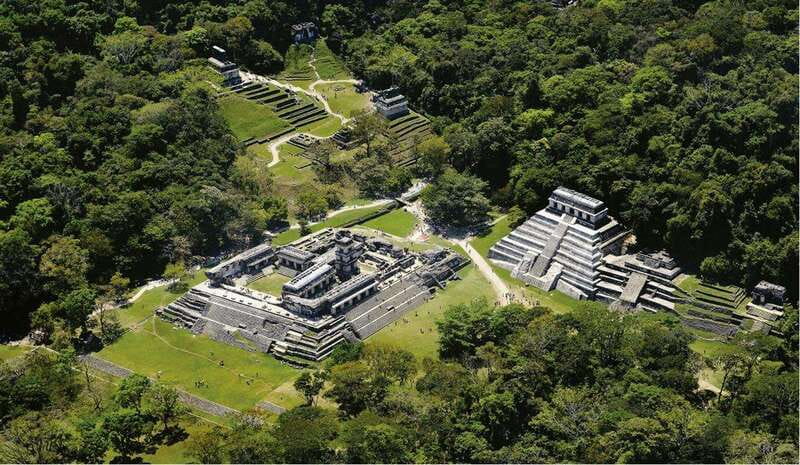From Palenque: Palenque Ruins and waterfalls Roberto Barrios - The museum and King Pakal’s tomb replica