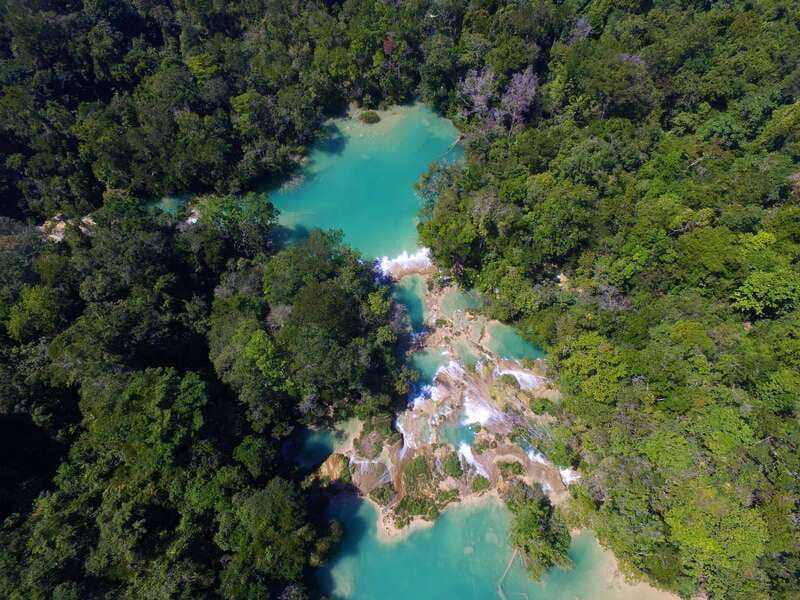 From Palenque: Roberto Barrios waterfalls - The 11:00 am departure keeps the morning relaxed