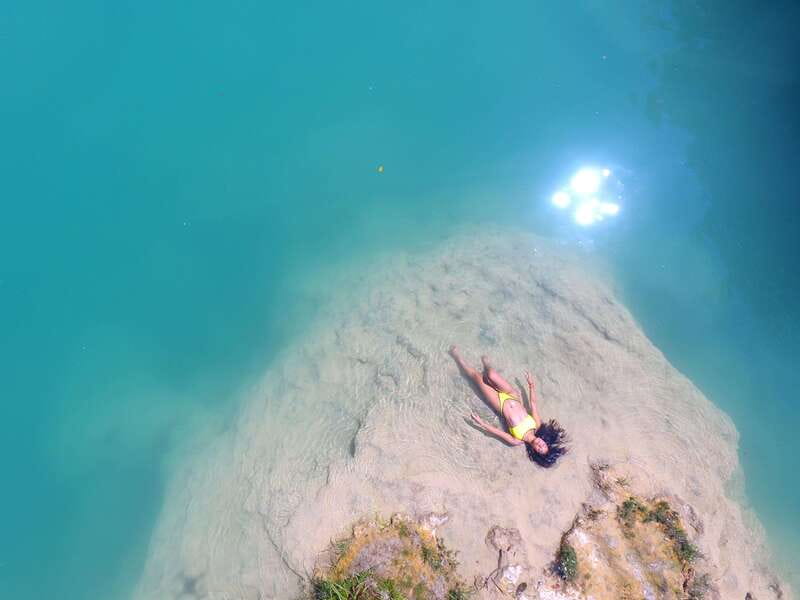From Palenque: Roberto Barrios waterfalls - Walking between the pools is part of the visit