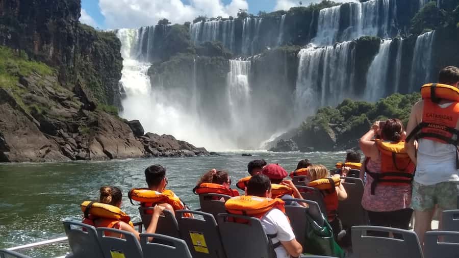 From Puerto Iguazu: Argentinian Iguazu Falls with Boat Ride - Walking down 100 meters to Puerto Macuco