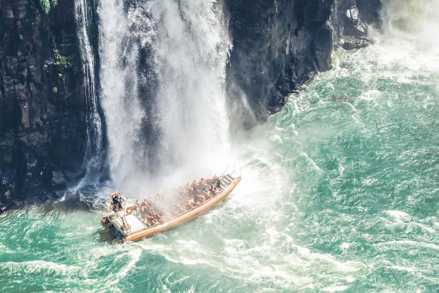 From Puerto Iguazu: Brazilian Falls with Boat Adventure - Key points at a glance
