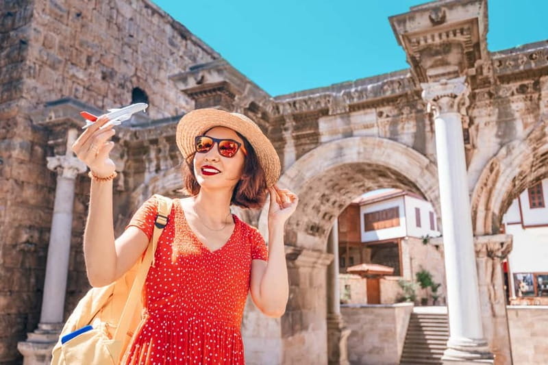 From Side: Antalya Tour, Boat Trip, Old Town, & Waterfall - From Side to Antalya by hotel pickup