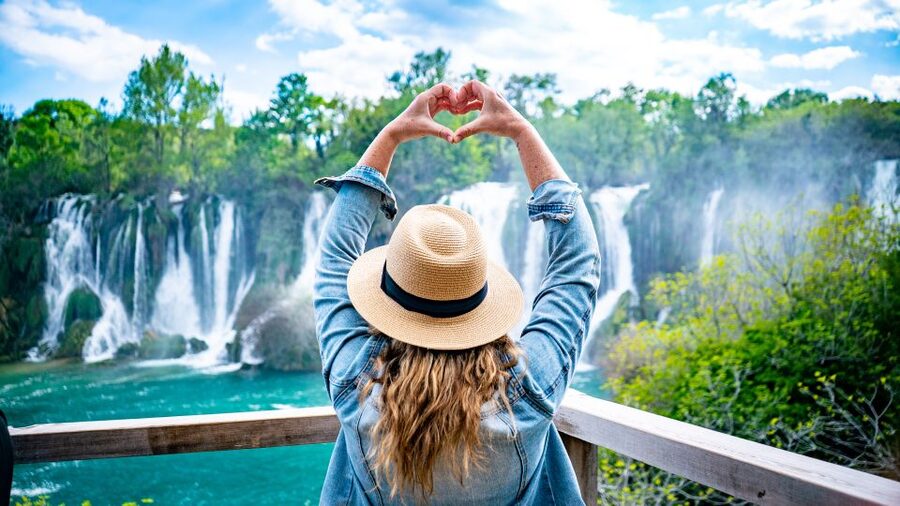 From Split and Trogir: Mostar Tour with Kravica Waterfalls - Kravica Waterfalls after the city walk