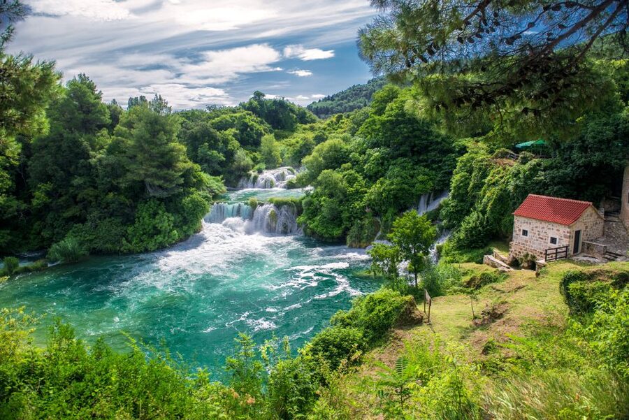 From Split: Krka Waterfalls Tour with Boat Ride & Swimming - Walking around Skradinski Buk