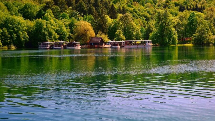 From Split or Trogir: Plitvice Lakes Trip with Entry Ticket - Kozjak Lake by boat