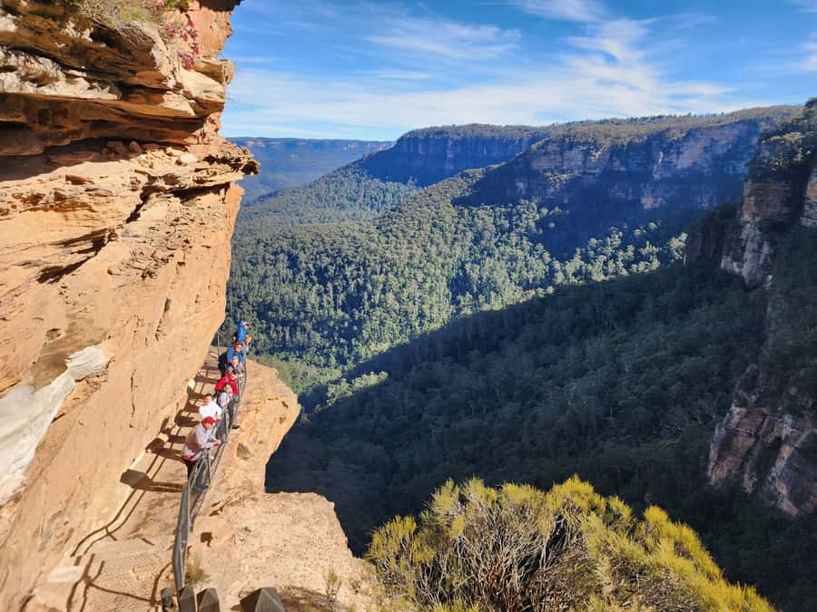 From Sydney: Blue Mountains Tour with Waterfall Walk & Lunch - Waterfalls, lookouts, and the optional hard section