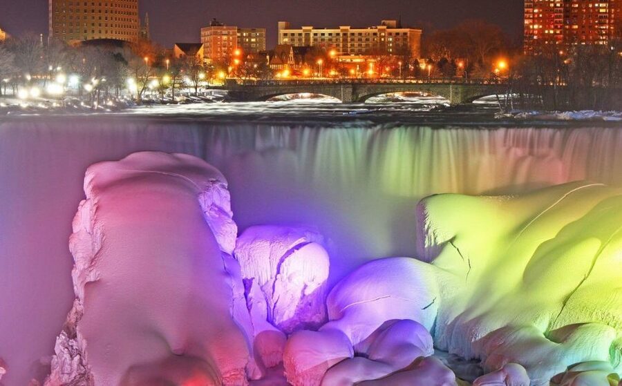 From Toronto: Winter Wonder of Niagara Falls Tour - The Floral Showhouse adds color on a cold day