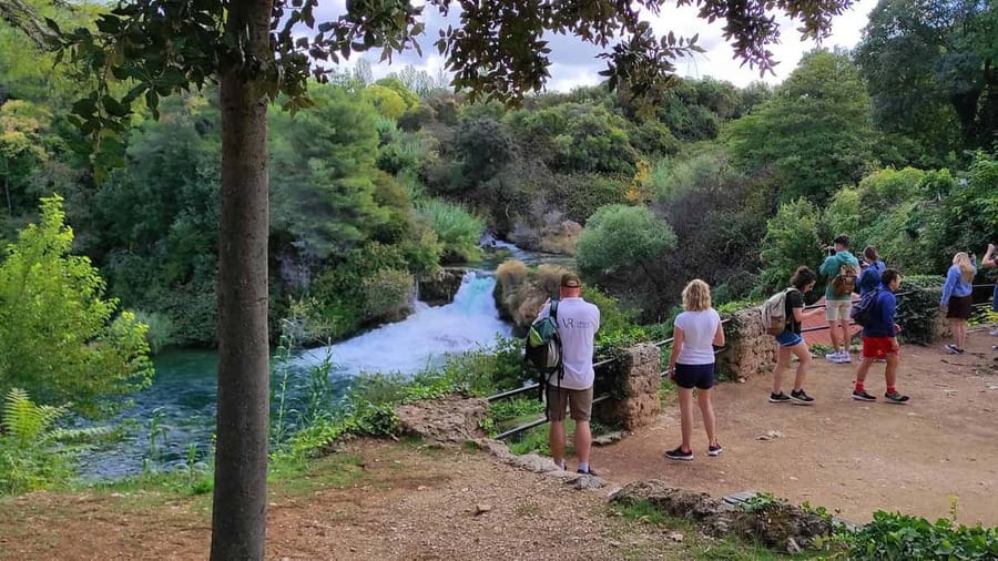 From Trogir, Seget & Okrug: Krka Waterfalls Culture Tour - The boat connection and an hour in Skradin