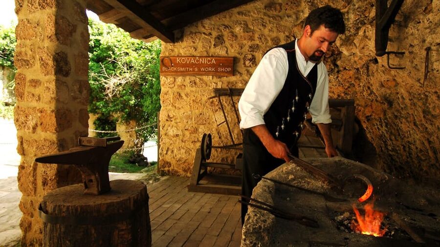 From Trogir, Seget & Okrug: Krka Waterfalls Gastro Tour - Walking the wooden paths at Skradinski buk