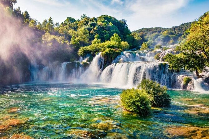 From Trogir, Seget, Okrug: Krka Waterfalls & Šibenik Culture Tour - The boat from Krka to Skradin