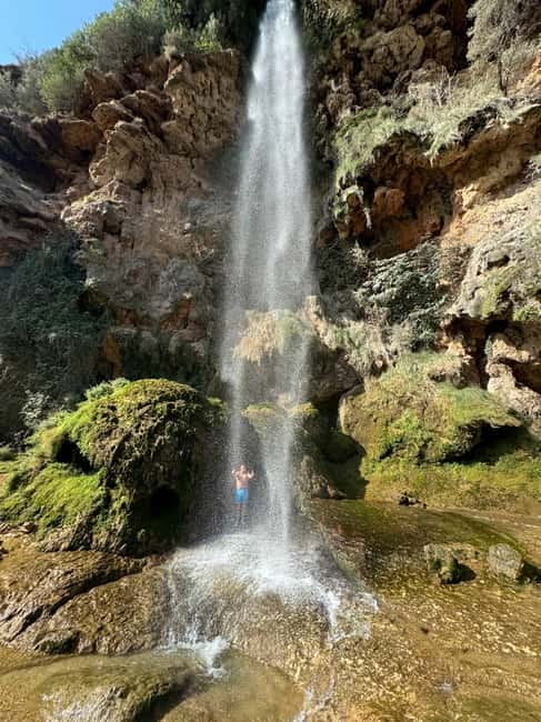 From Valencia: Hot Springs + Waterfalls + Surprise Stop - Navajas and the 60-meter Salto de la Novia