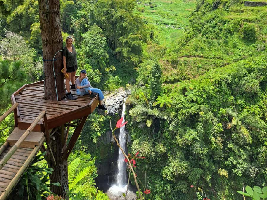 From Yogyakarta: Hidden Waterfall & Selogriyo Rice Terraces - Meeting farmers and seeing daily rural life