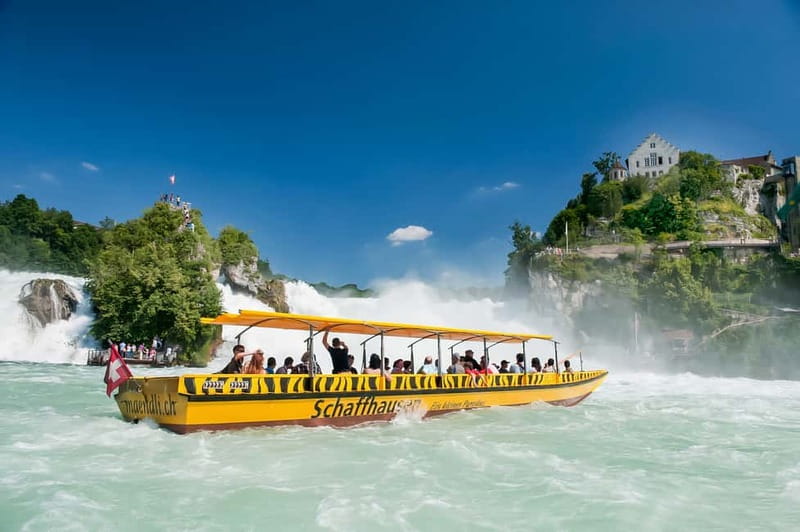 From Zurich: Rhine Falls Coach Tour with Entry Tickets - Arriving at Rhine Falls and Laufen Castle