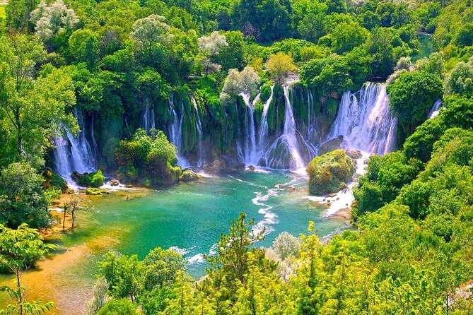 Full-Day Mostar and Kravice Waterfalls from Dubrovnik - Kravice Falls: beautiful, busy, and not entirely wild