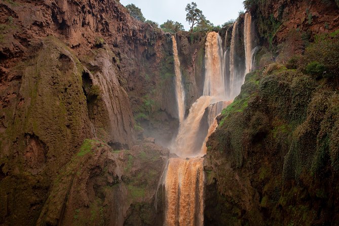 Full Day Trip To Ouzoud Waterfalls From Marrakech & Boat Tour - Arriving above the Cascades d’Ouzoud