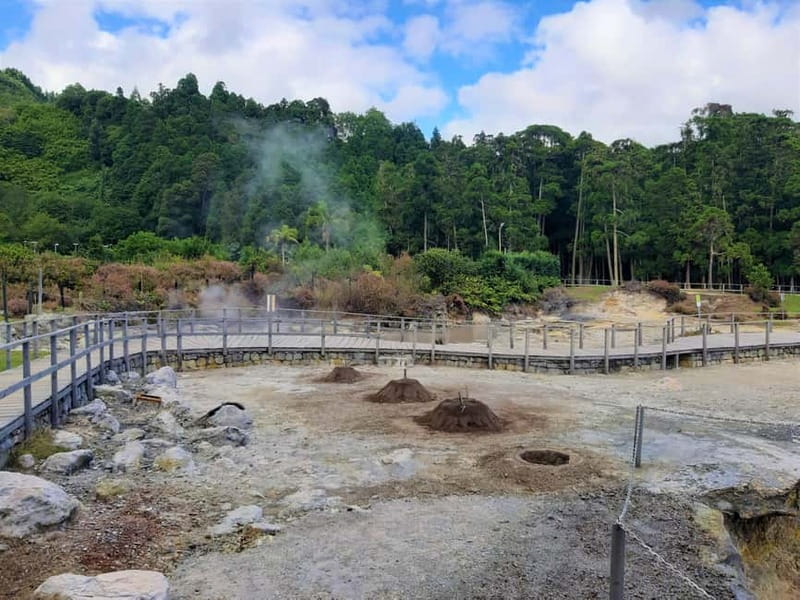 Furnas Volcano: Full Day Tour, Hot Springs & Waterfalls - Furnas village shows the volcano at work