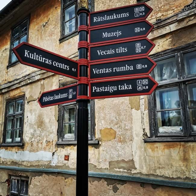 Guided Tour to UNESCO Kuldiga town & Venta River Waterfall - The Bridge to Nowhere and the rural drive