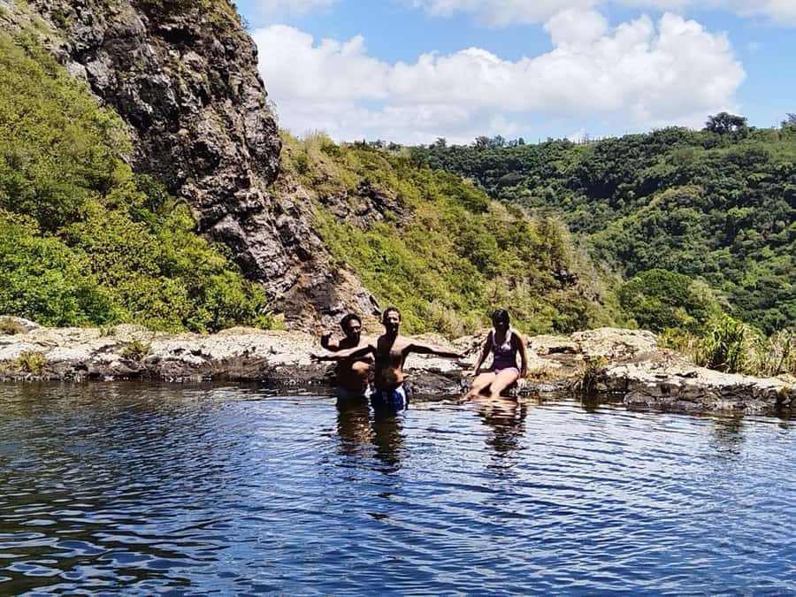 Henrietta: Hiking at the Tamarind Waterfalls - Swimming, jumping, and the fish spa