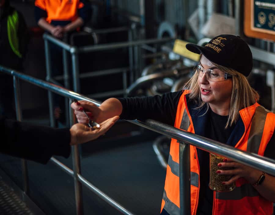 Hobart: Cascade Brewery Experience - The tasting paddle at Cascade Brewery Bar