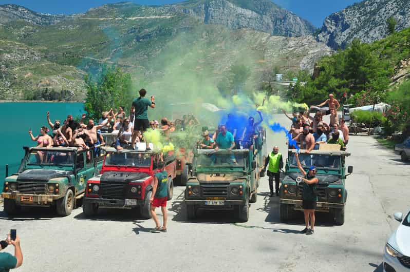 Jeep Safari-Lunch-Boat-Canyon-Waterfall-Foam,Water Party - Why this Side day works so well
