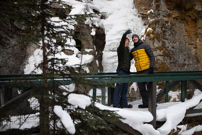 Johnston Canyon Frozen Waterfalls - Small Group Tour - The warm drink is a small but smart finish