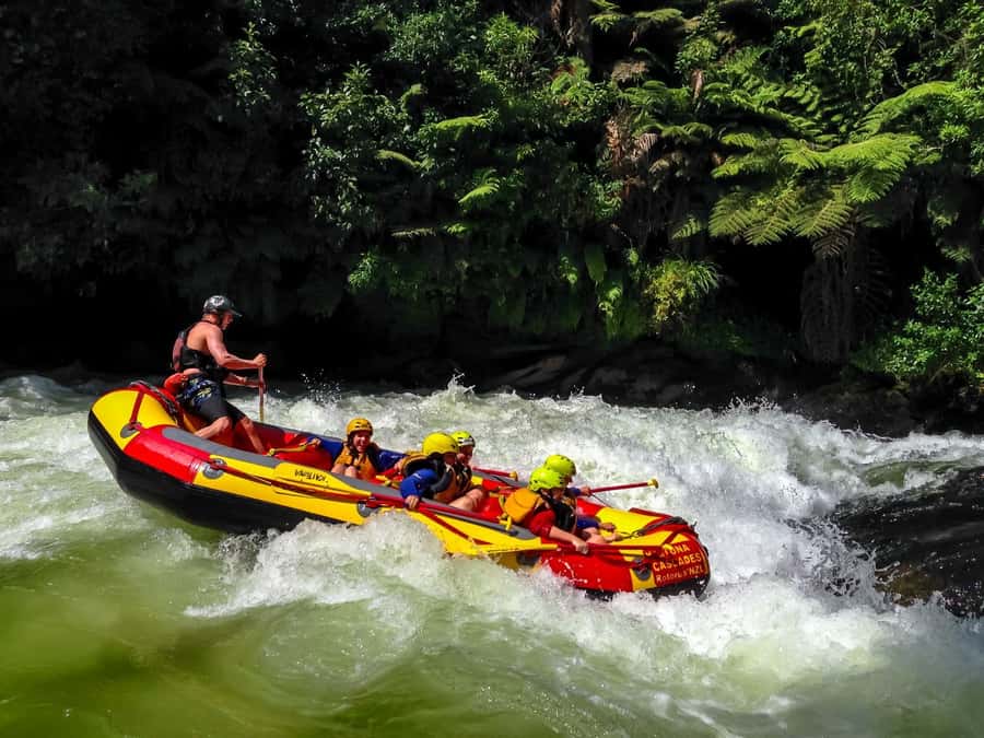Kaituna River and Tutea Falls Whitewater Rafting - A short trip with a very large waterfall