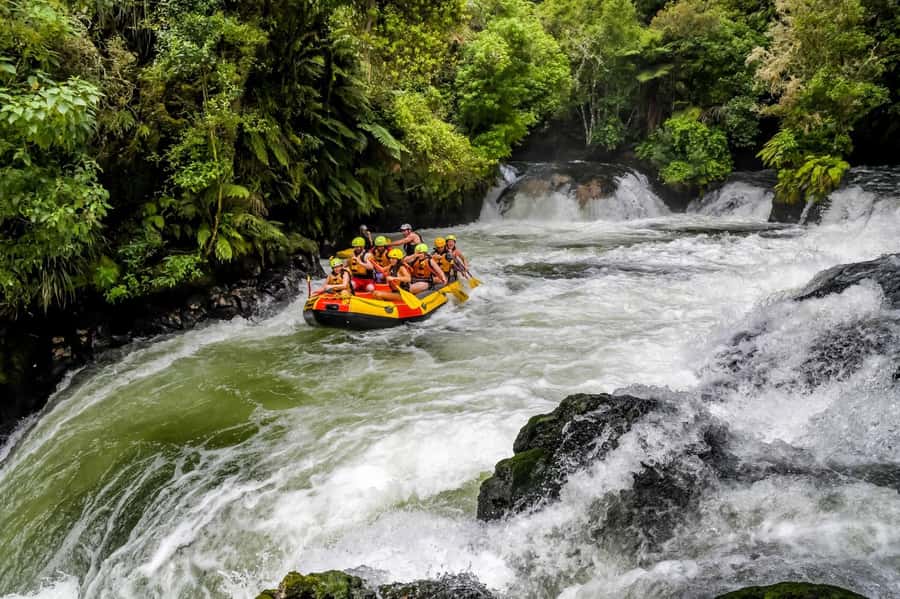 Kaituna River and Tutea Falls Whitewater Rafting - Training before the first rapid
