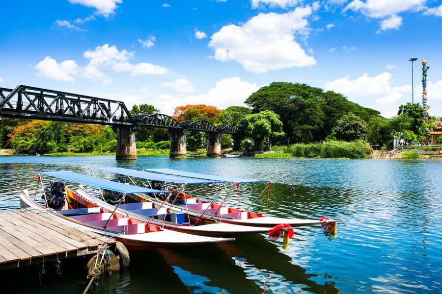 Kanchanaburi: Erawan Waterfall & Train Full-Day Tour - Erawan National Park is the main event