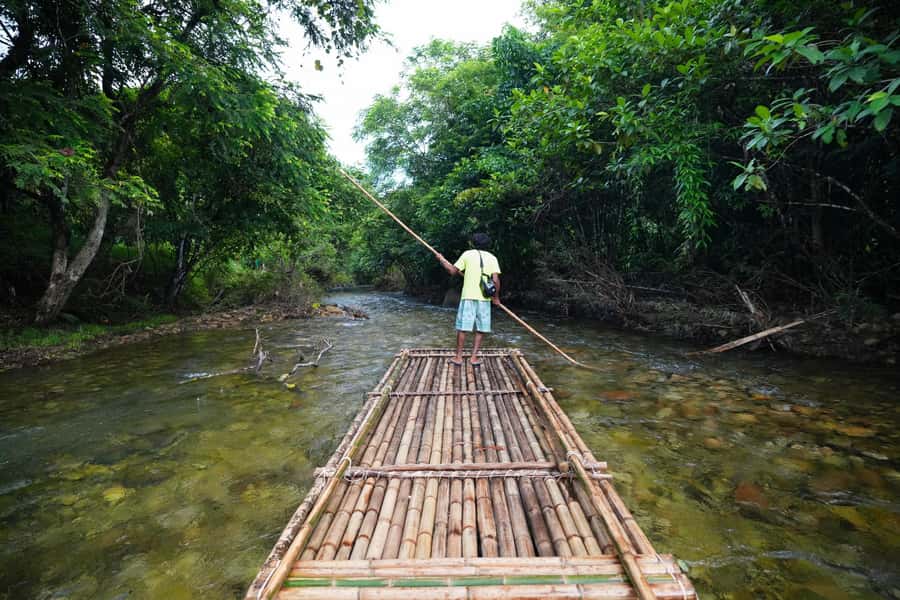 Khao Lak: Lampi Waterfall, Bamboo Rafting & Turtle Center - From Khao Lak to Kiang Koo Creek