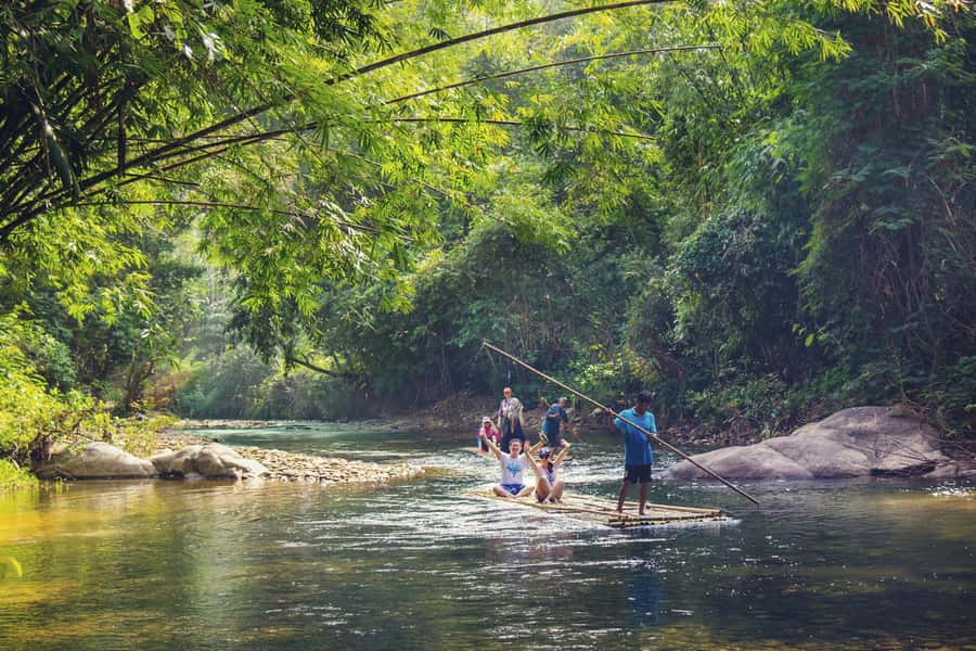 Khao Lak: Lampi Waterfall, Bamboo Rafting & Turtle Center - Swimming at Lampi Waterfall