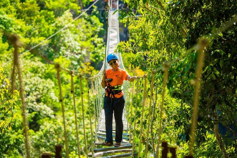 Ko Pha Ngan: Sky-High Zipline & Wang Sai Waterfall Views - Package B keeps the focus on four ziplines