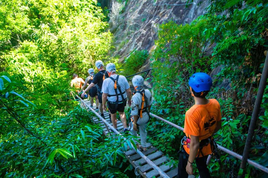 Ko Pha Ngan: Sky-High Zipline & Wang Sai Waterfall Views - The safety system matters more than the thrill