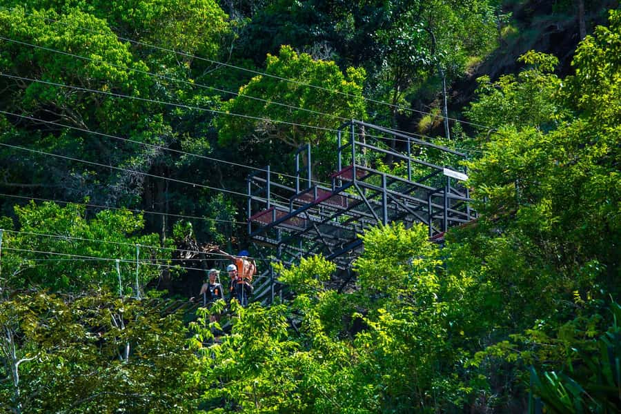 Ko Pha Ngan: Sky-High Zipline & Wang Sai Waterfall Views - Clothing and health rules are firm