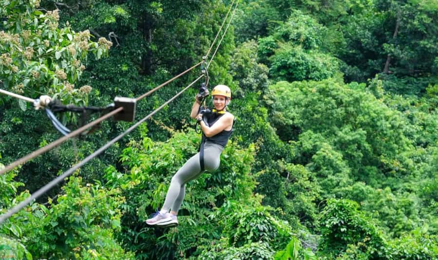 Ko Samui: Tree Bridge Jungle Zipline and Waterfall Adventure - Key points at a glance