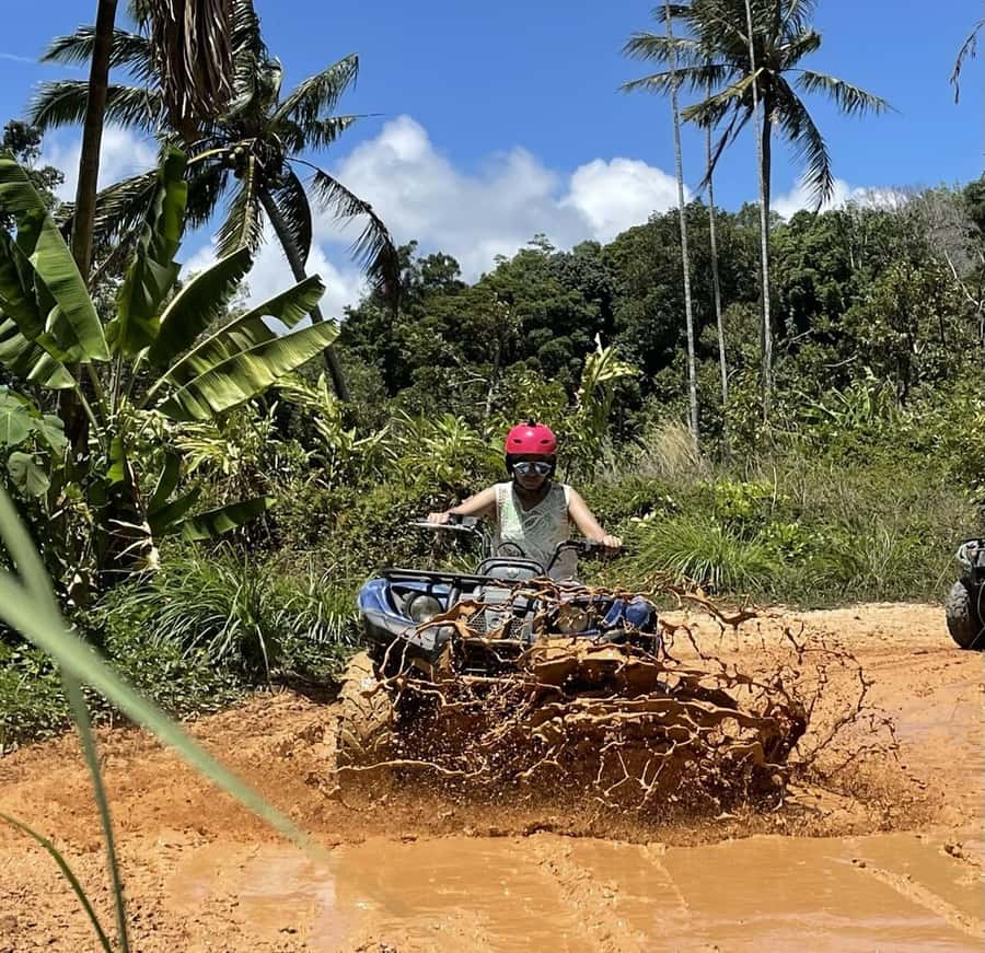 Ko Samui: X Quad Beginner Waterfall ATV Tour (1 Driver) - Wider tracks through the durian plantations