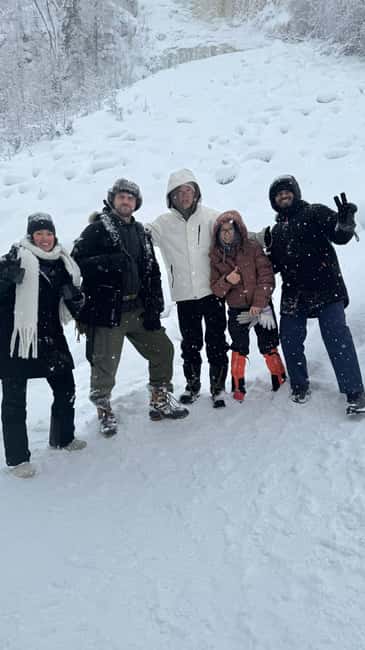 Korouoma Canyon Frozen Waterfalls Hike & Private Teepee BBQ - Key points to know before booking