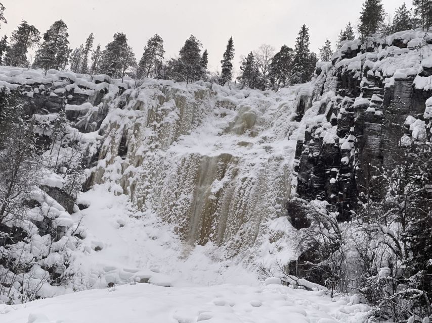 Korouoma Canyon Frozen Waterfalls Hike & Private Teepee BBQ - Who will enjoy this day most?