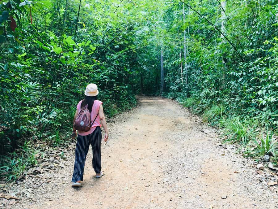 Krabi: Emerald Pool and Hot Spring Waterfall with ATV Riding - Hot Spring Waterfall: a natural bath with a crowd factor