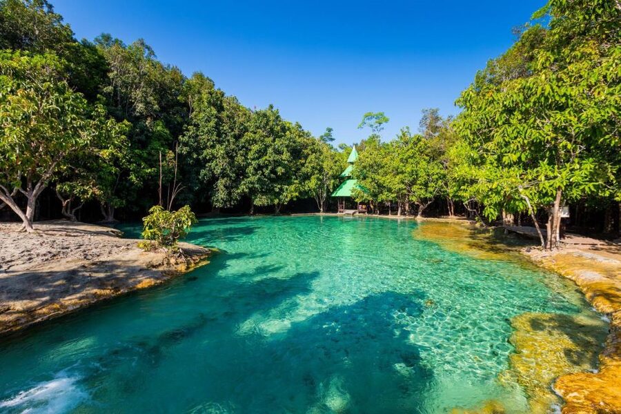 Krabi: Emerald Pool and Hot Springs Waterfall Half-Day Trip - Walking toward the Emerald Pool