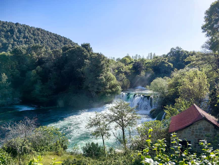 Krka waterfalls tour with lunch from Split - One and a half hours in Šibenik