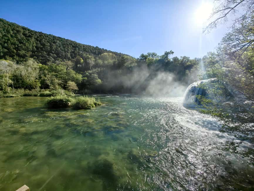 Krka waterfalls tour with lunch from Split - Summer crowds, weather, and timing