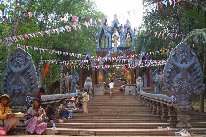 Kulen Waterfall & 1000 Linga River Small-Group Tours - Climbing to the Reclining Buddha