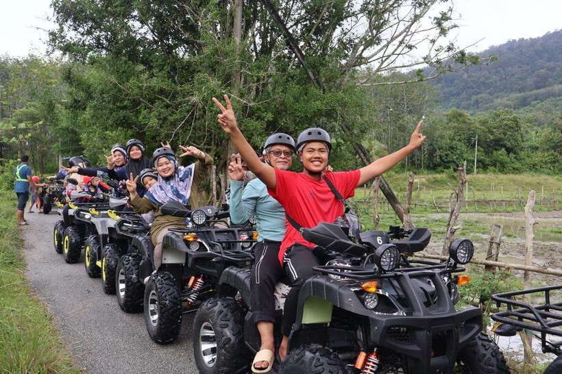 Langkawi Jungle and Waterfall Adventure - Rubber plantations and paddy fields show rural Langkawi