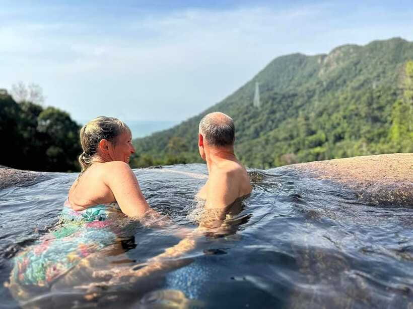 Langkawi: Seven Wells Waterfalls and Sacred Blue Pool Trip - Coffee, coconut, and a useful pause