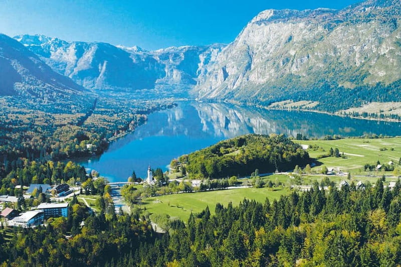 Ljubljana: Lake Bled and Bohinj Tour with Savica Waterfall - Bled Island and the pletna boat