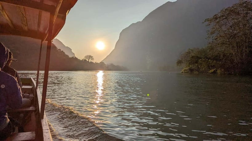Luang Prabang to Nong Khiaw: River Cruise, Hike & Waterfall - Three hours on the Nam Ou River