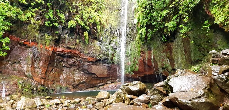 Madeira: Mountain Walk with Lagoon and Waterfalls - The lagoon is beautiful, and often crowded