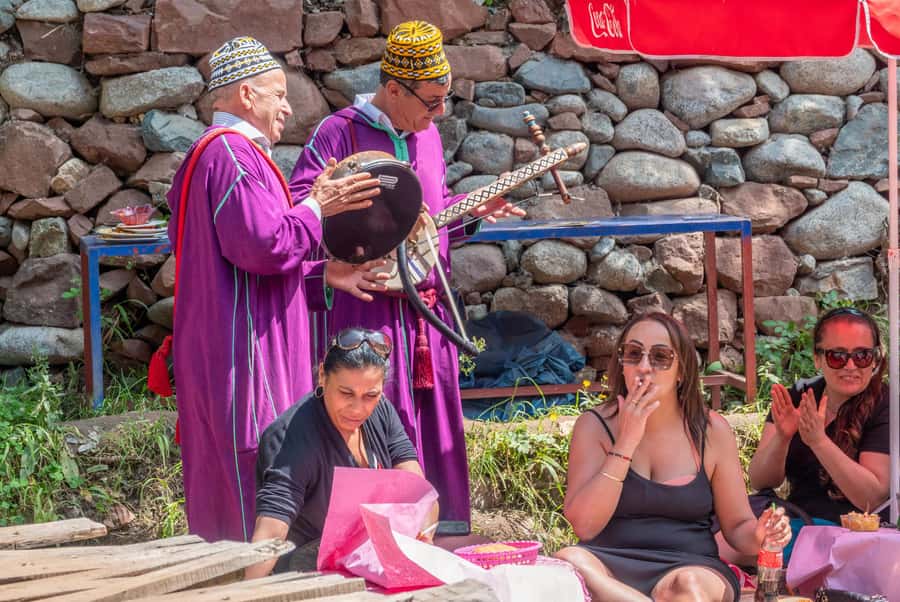 Marrakech: Atlas Mountains & Ourika Waterfalls, Lunch+Guide - Lunch beside the river
