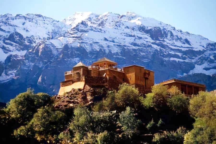 Marrakech: Atlas Mountains & Valleys Waterfall Hike w/ Lunch - Walking through Imlil Valley and toward the waterfalls