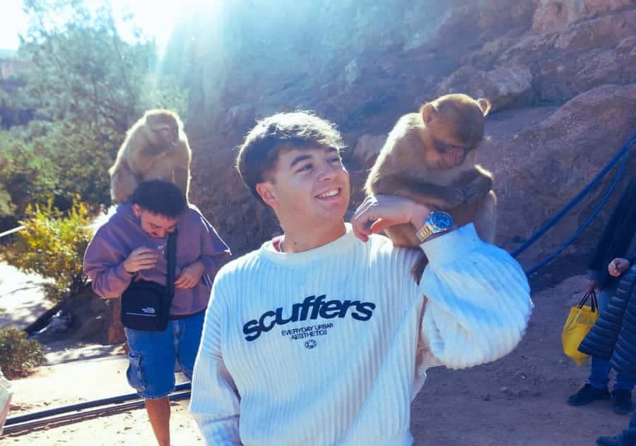 Marrakech: Day Tour to Ouzoud Waterfalls with Boat Trip - A guided walk with monkeys and many steps